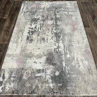 Турецкий ковер Flora 6022 Серый-фиолетовый